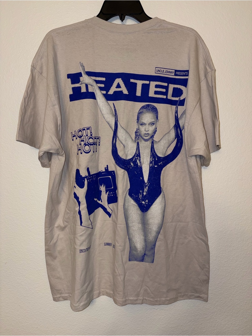 Beyonce Renaissance World Tour Heated T Shirt Mens XL NWOT Uncle Johnny Graphic